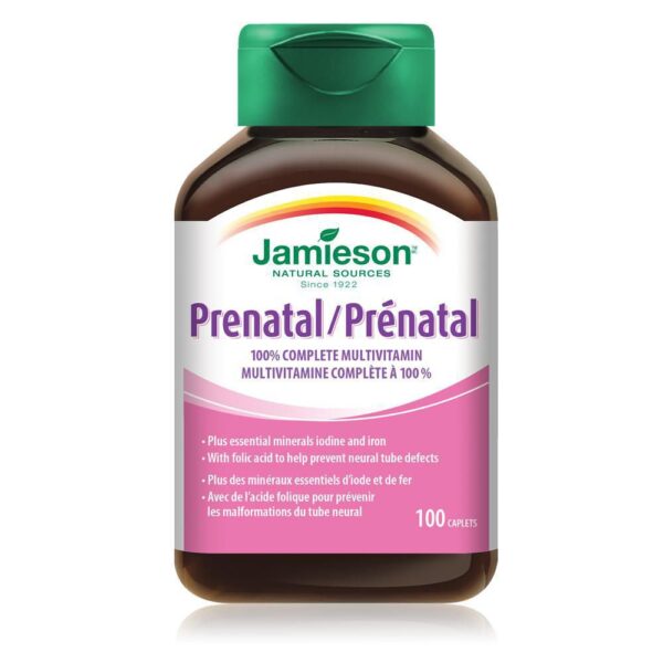 Jamieson Prenatal 100% Complete Multivitamin Caplets - Image 2