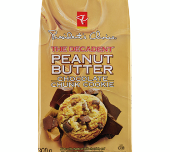 PRESIDENT’S CHOICE The Decadent Peanut Butter Chunk Cookies 300g